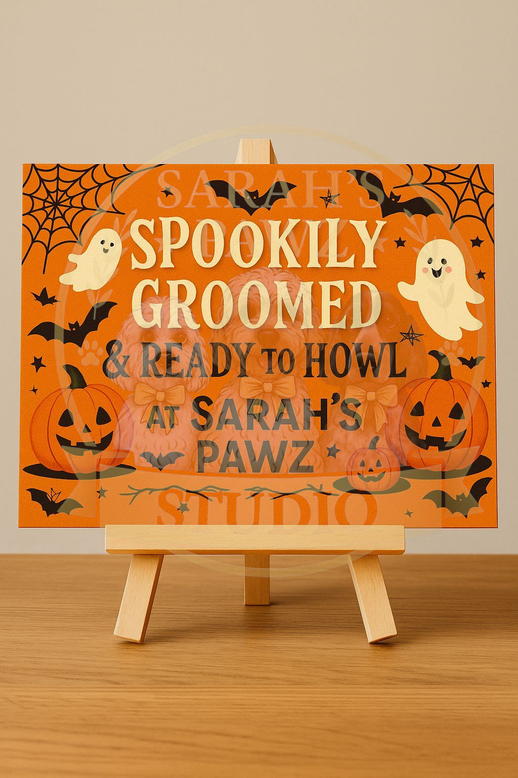 Spookily Groomed - Halloween Digital Grooming Plaque