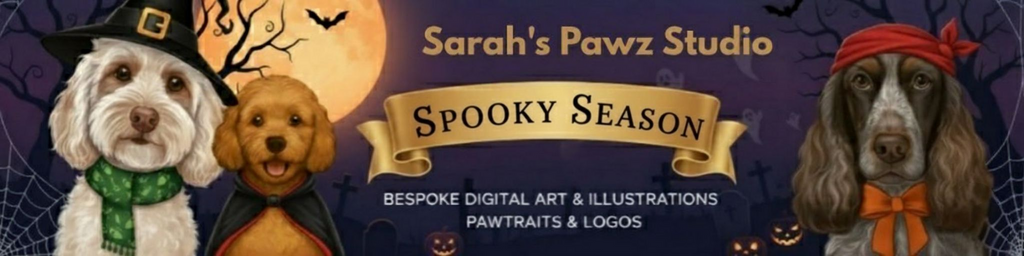 Sarah’s Pawz Studio Banner Collection – Seasonal Digital Banners for Groomers & Creatives