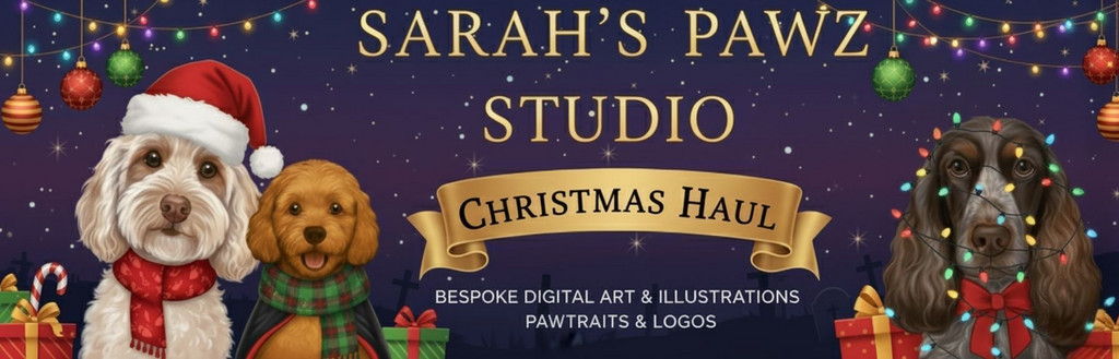 Sarah’s Pawz Studio Banner Collection – Seasonal Digital Banners for Groomers & Creatives
