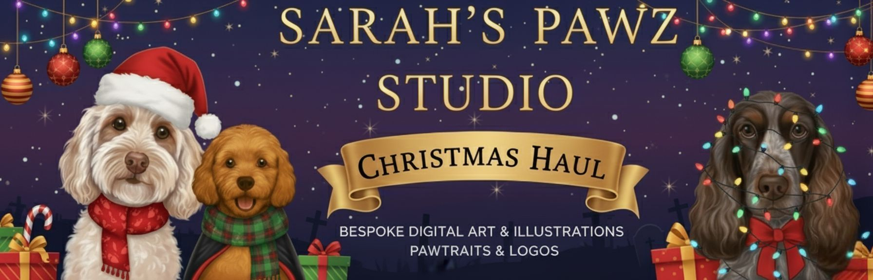 Sarah’s Pawz Studio Banner Collection – Seasonal Digital Banners for Groomers & Creatives